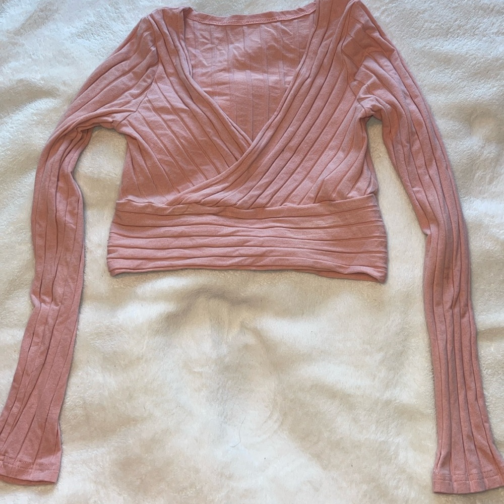 Cute pink crop top